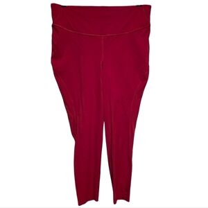 lululemon Base Pace High-Rise Crop Dark Red Size 14